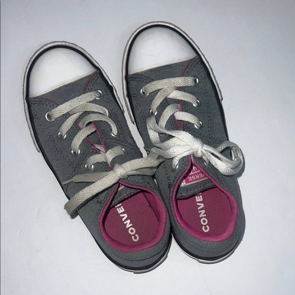 Converse Gray Canvas Low-Top Sneakers Youth size 13
